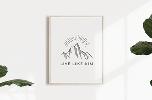 "Live Like Kim" Digital Download
